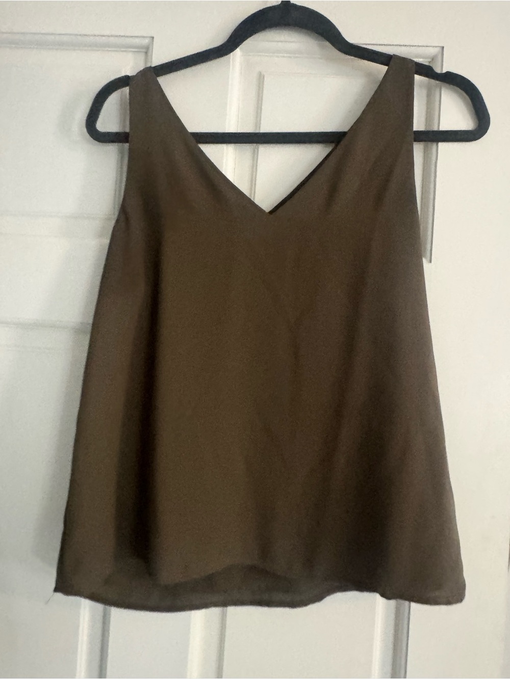 Express Olive V-Neck Sleeveless Cami